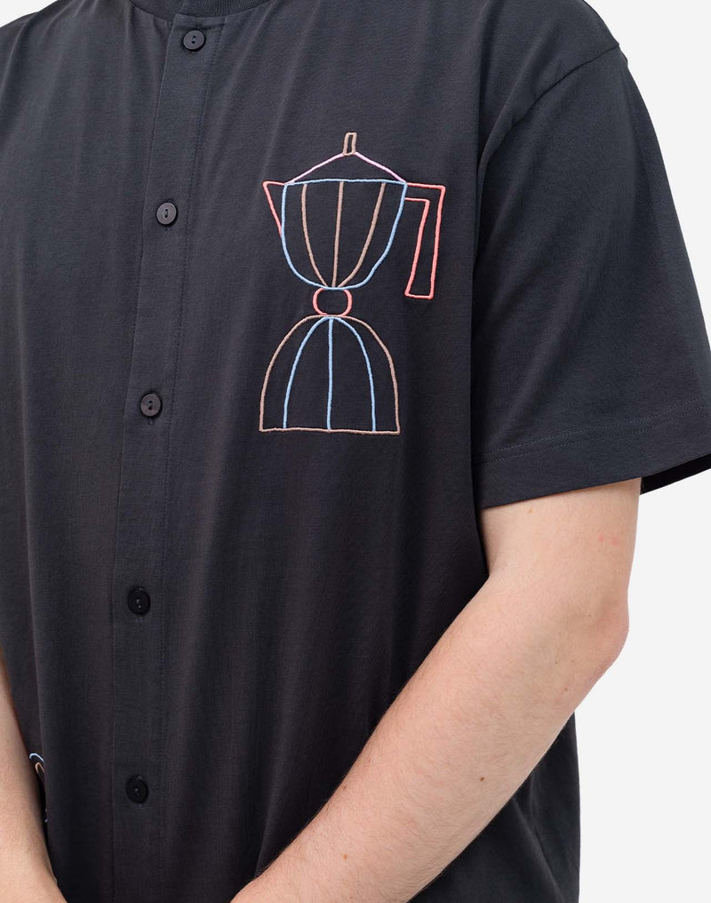 Tshirt ample Moka noir carbone