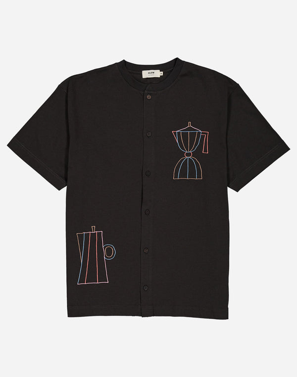 Tshirt ample Moka noir carbone
