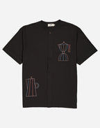 Tshirt ample Moka noir carbone