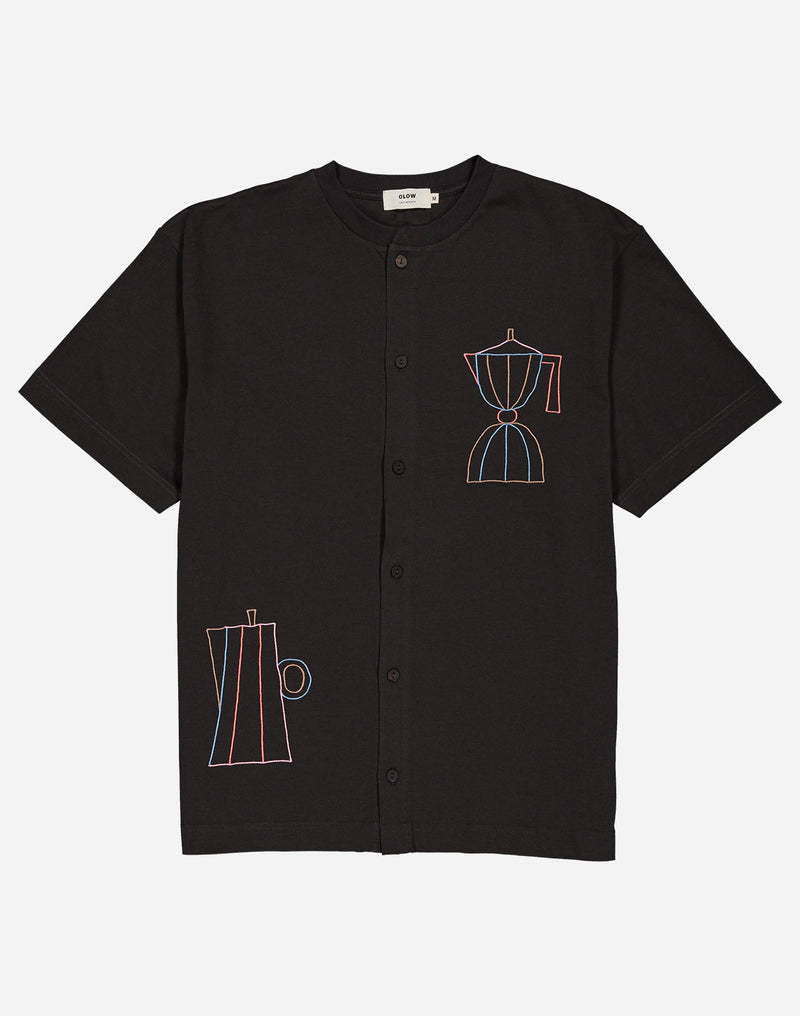 Tshirt ample Moka noir carbone
