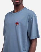 T-shirt ample Brière bleu acier