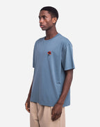T-shirt ample Brière bleu acier