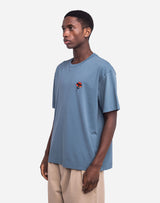 T-shirt ample Brière bleu acier