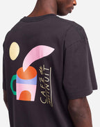 T-shirt ample Café de minuit noir carbone