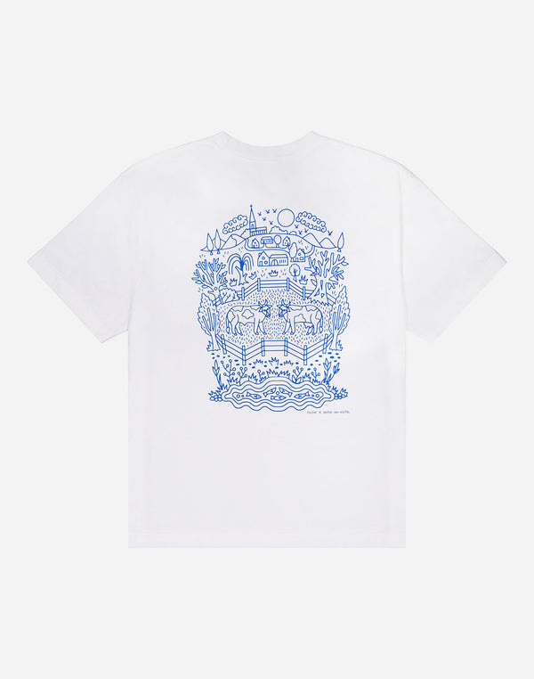 T-shirt ample Campana écru