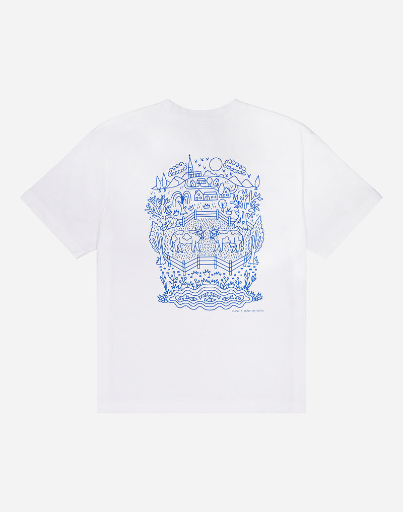 T-shirt ample Campana écru