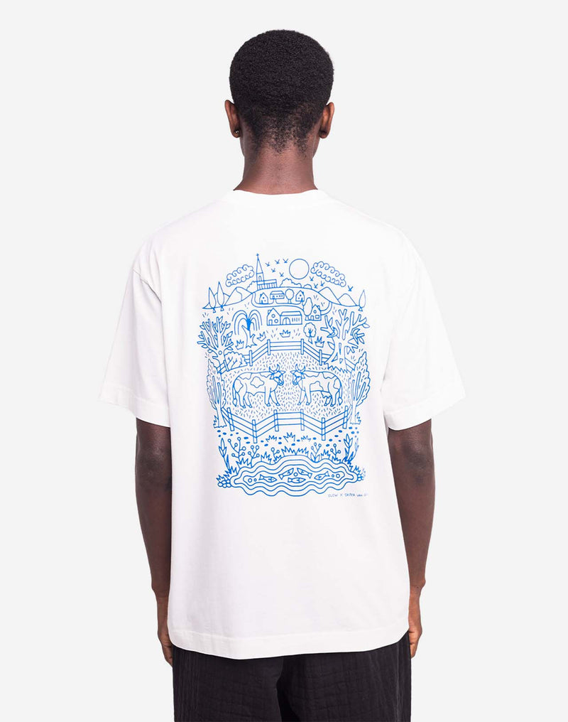 T-shirt ample Campana écru