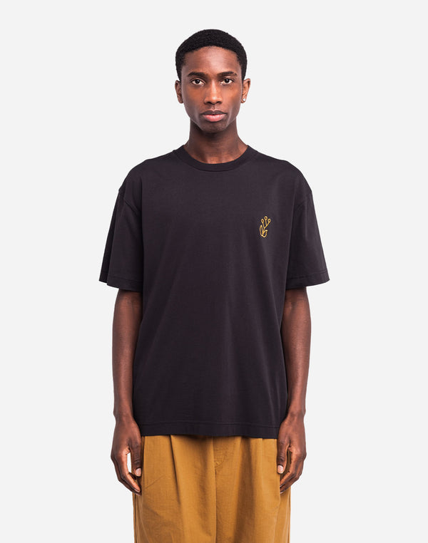 T-shirt ample Campana noir carbone