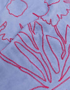T-shirt ample Carmina bleu azur