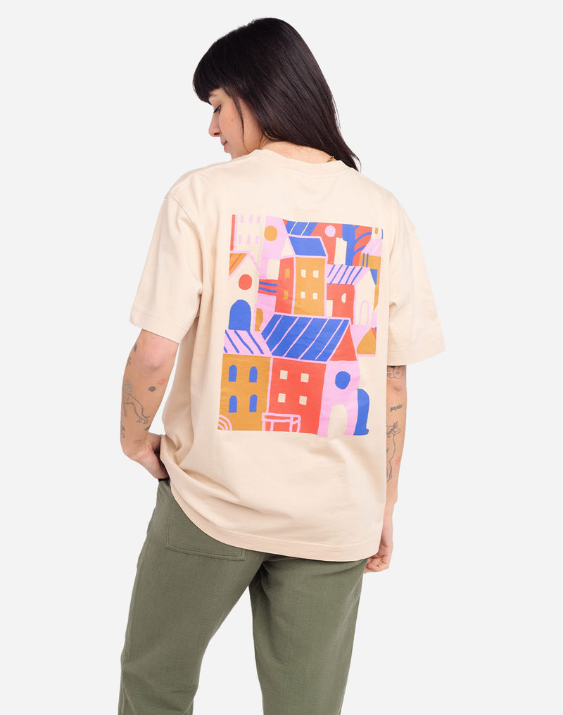 Tshirt ample City crème