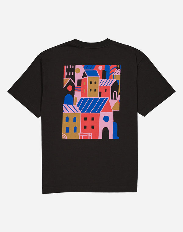 Tshirt ample City noir carbone