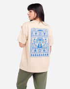 Tshirt ample Connection crème