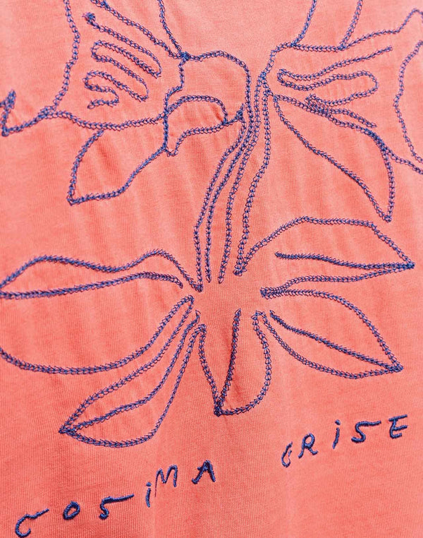 T-shirt ample Cosima rose minéral