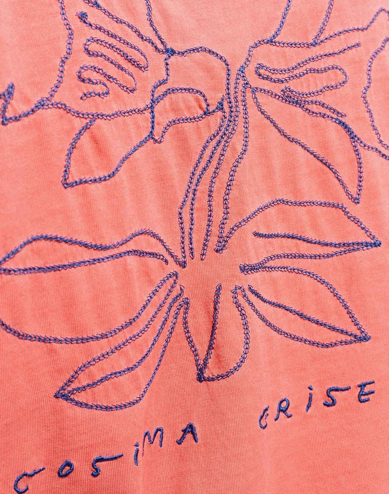 T-shirt ample Cosima rose minéral