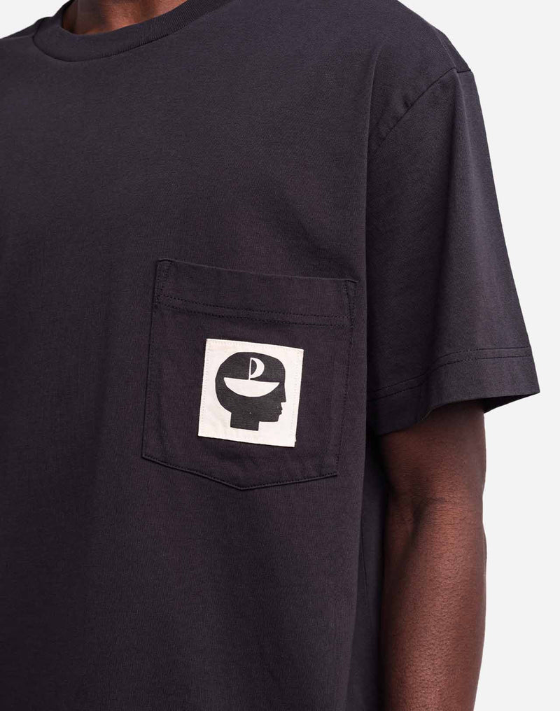 T-shirt ample Escape noir carbone