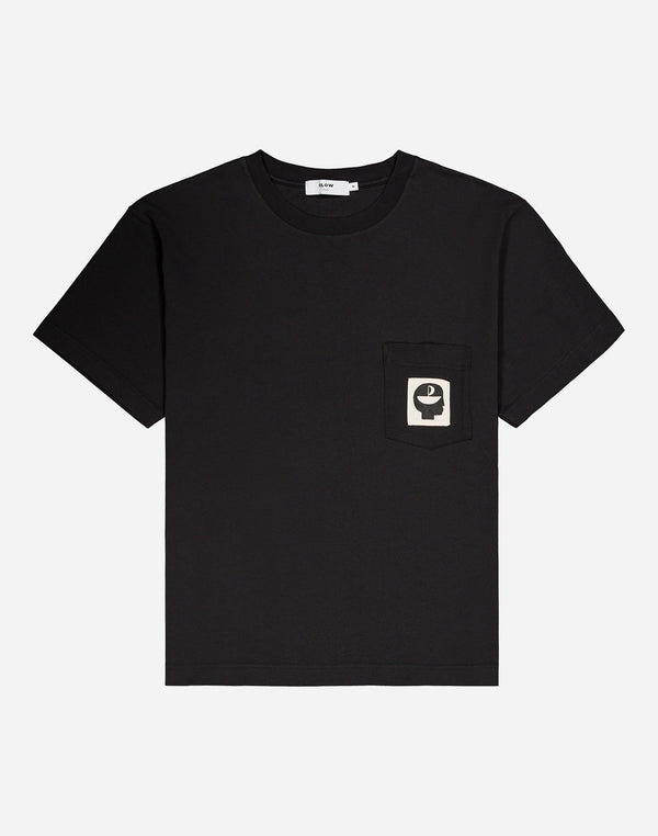 T-shirt ample Escape noir carbone