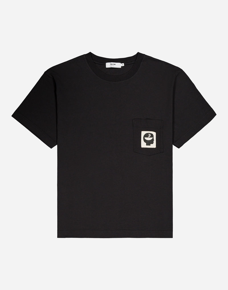 T-shirt ample Escape noir carbone
