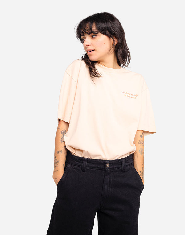 T-shirt ample Étrille crème
