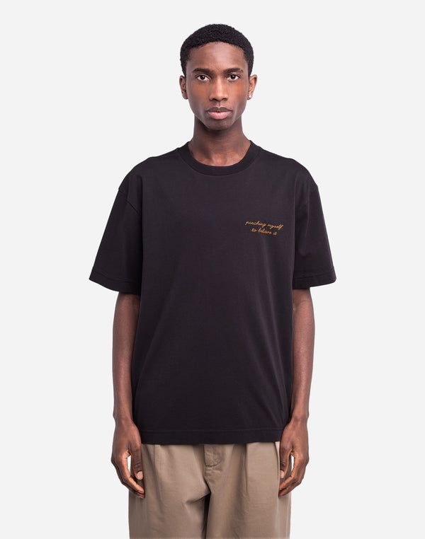 T-shirt ample Étrille noir carbone