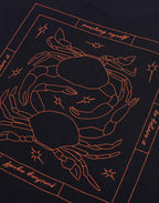T-shirt ample Étrille noir carbone