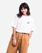 T-shirt ample Farm écru