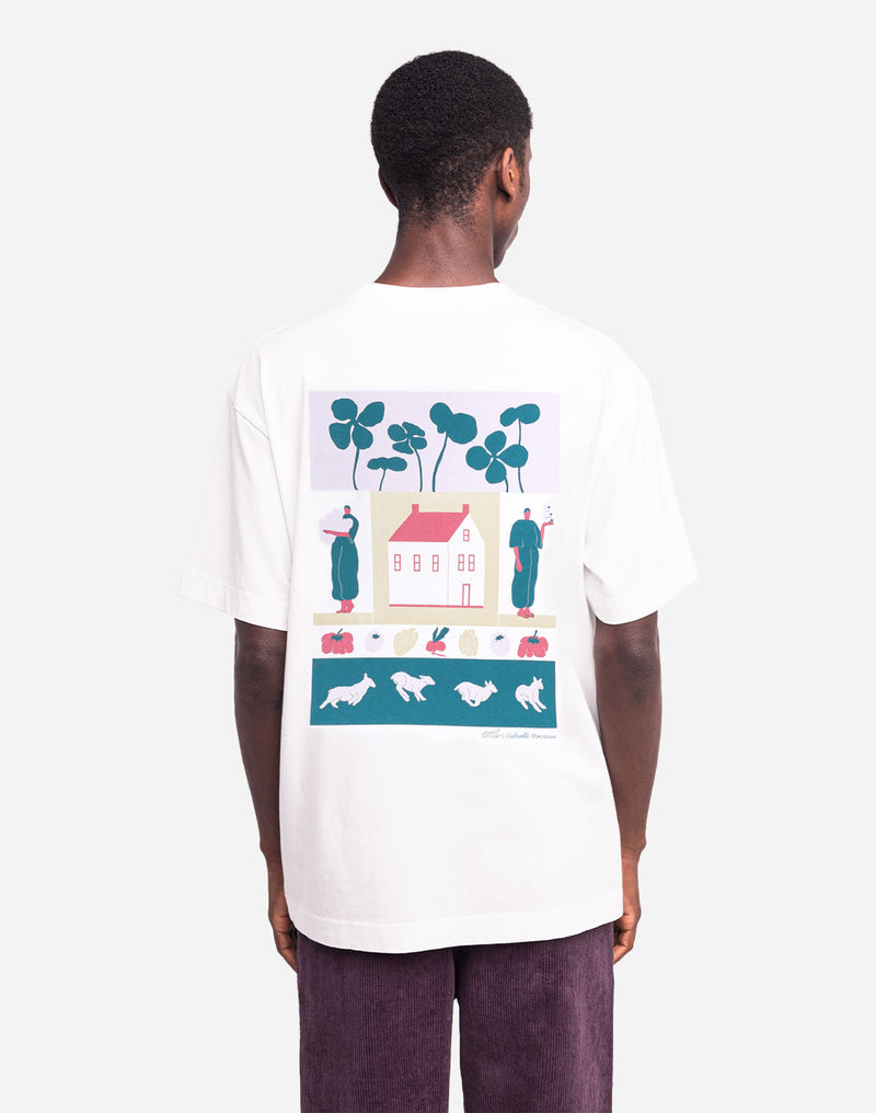 T-shirt ample Farm écru