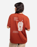 T-shirt ample Flavour rouille