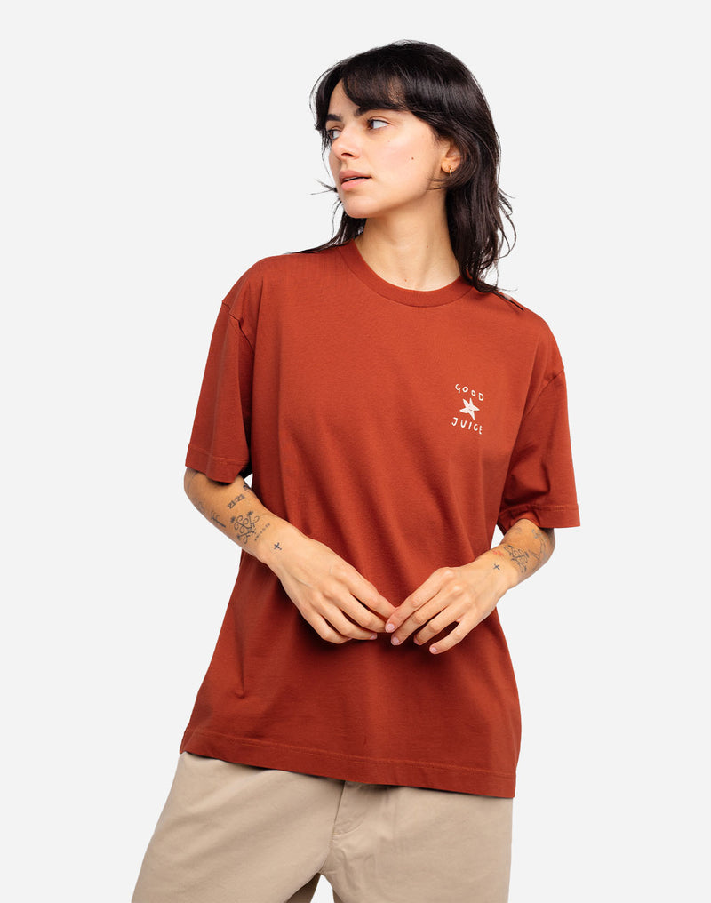 T-shirt ample Flavour rouille