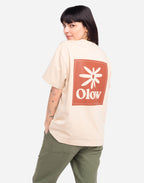 Tshirt ample Flower crème
