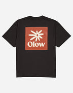 Tshirt ample Flower noir carbone