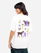 T-shirt ample Friends écru