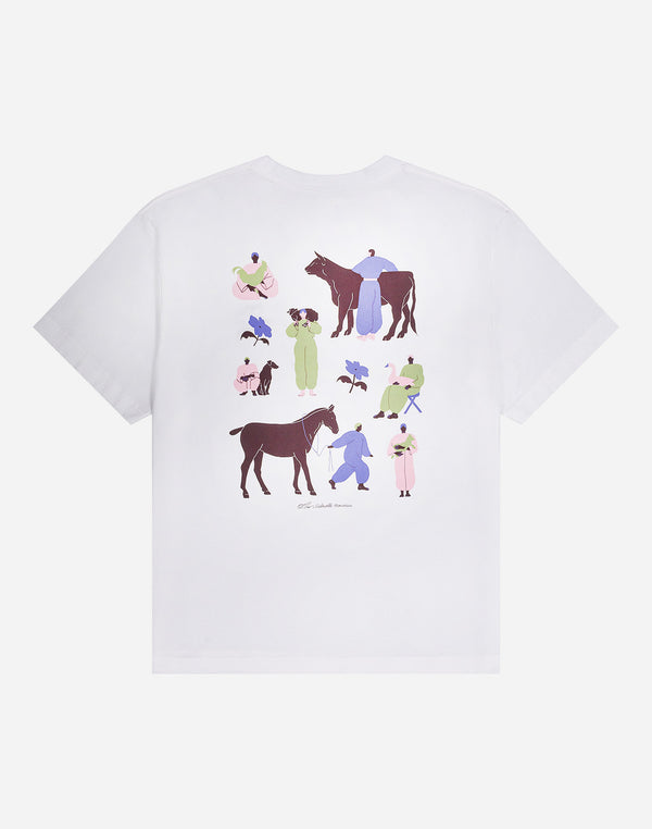 T-shirt ample Friends écru