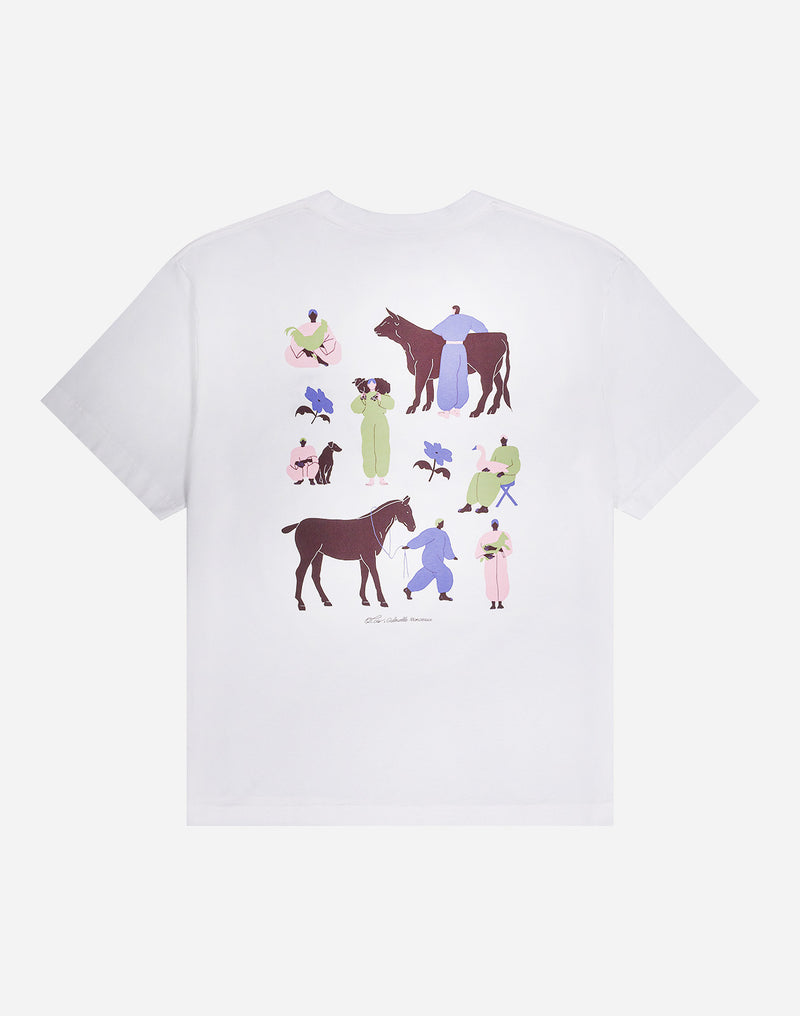 T-shirt ample Friends écru
