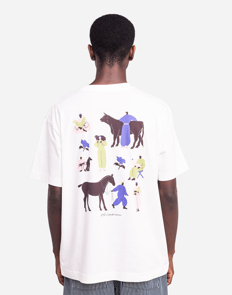 T-shirt ample Friends écru