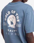 T-shirt ample Gold bleu acier