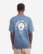 T-shirt ample Gold bleu acier