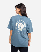 T-shirt ample Gold bleu acier