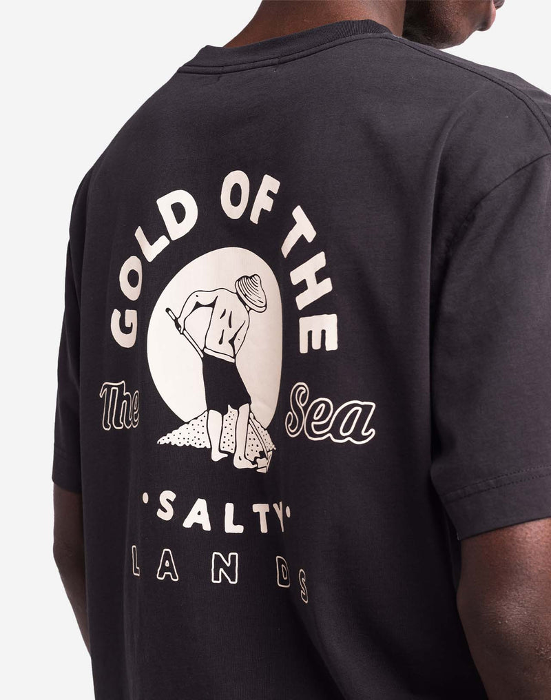T-shirt ample Gold noir carbone