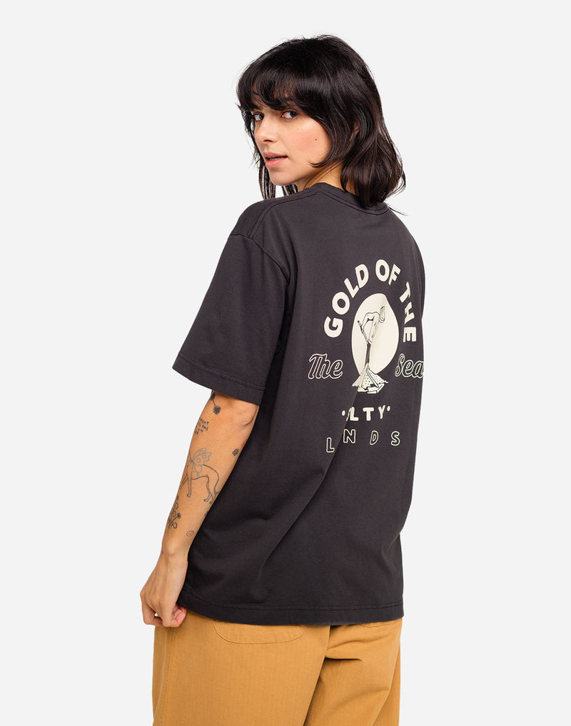 T-shirt ample Gold noir carbone