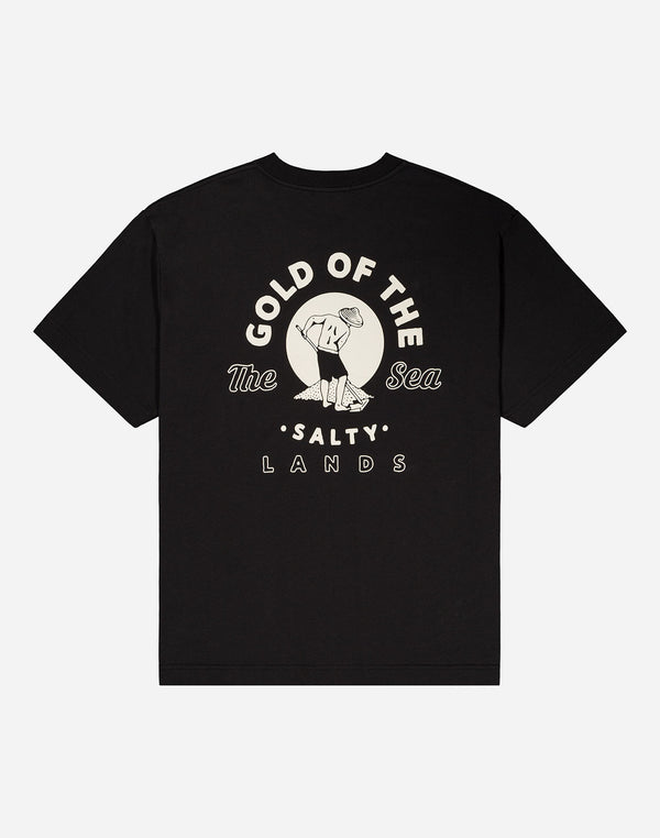 T-shirt ample Gold noir carbone