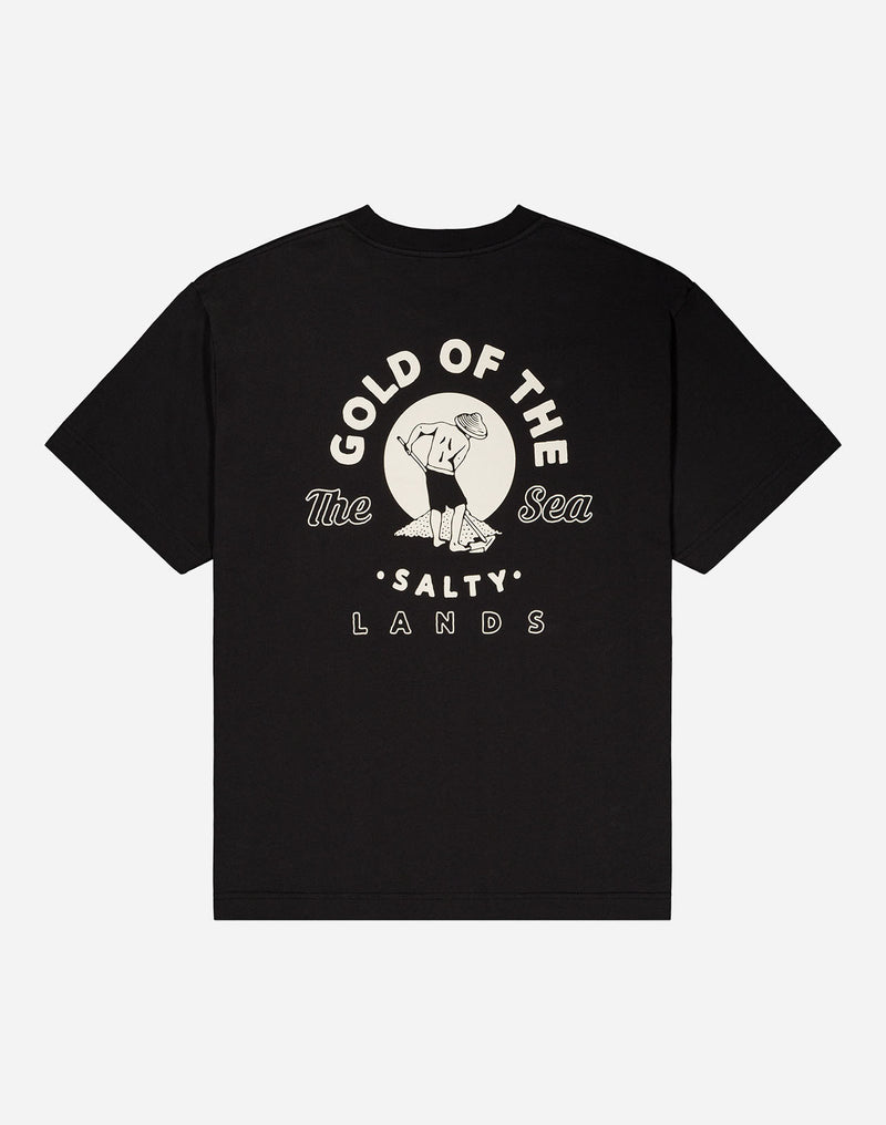 T-shirt ample Gold noir carbone
