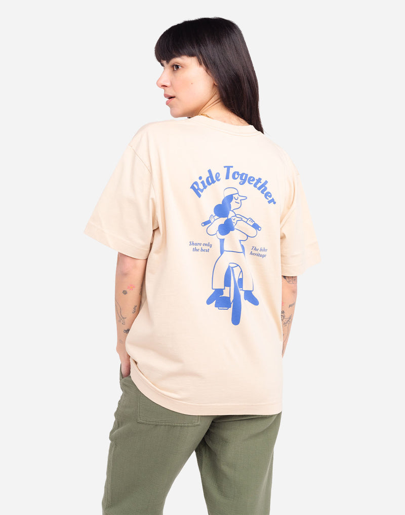 Tshirt ample Héritage crème