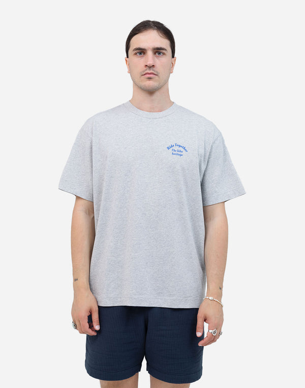 Tshirt ample Héritage gris chiné