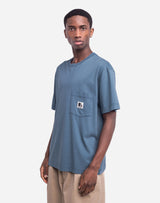 T-shirt ample Japo bleu acier