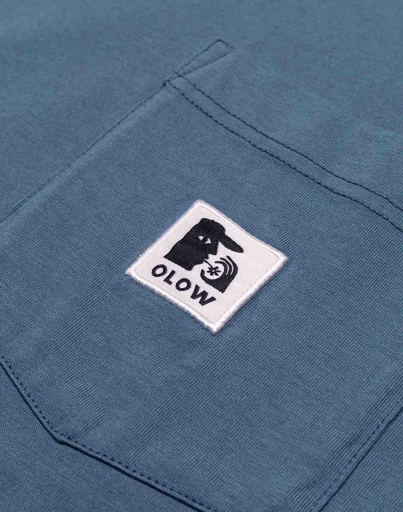 T-shirt ample Japo bleu acier