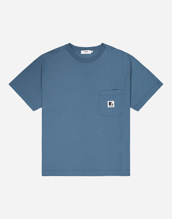 T-shirt ample Japo bleu acier