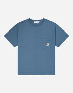 T-shirt ample Japo bleu acier
