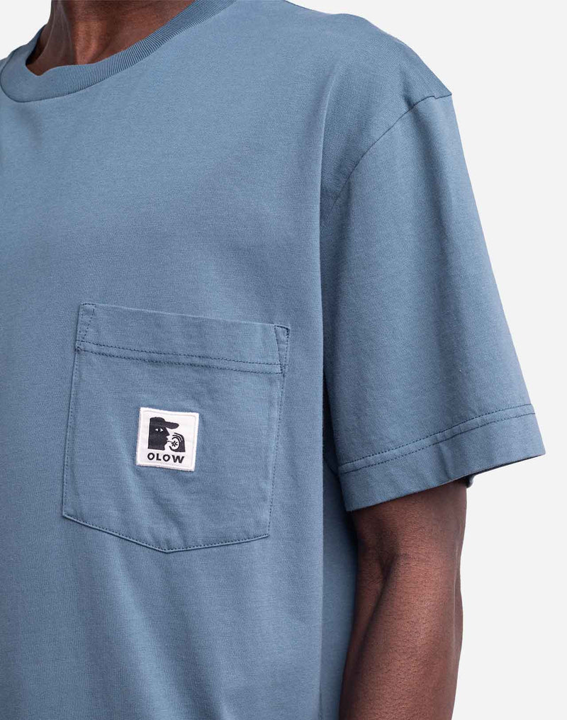 T-shirt ample Japo bleu acier