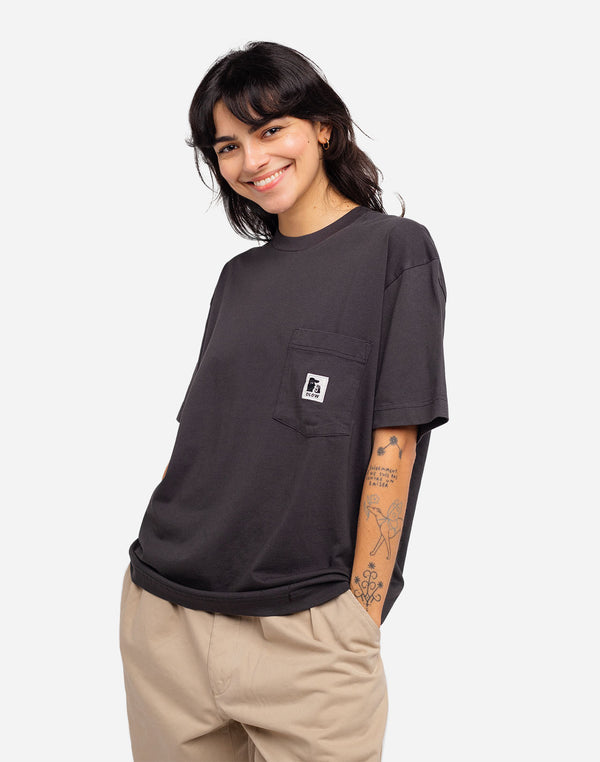 T-shirt ample Japo noir carbone
