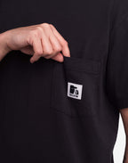 T-shirt ample Japo noir carbone